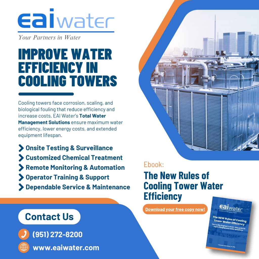 Improve Water Efficiency in Cooling Towers