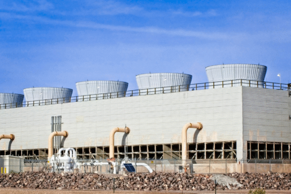 Cooling tower cleaning in a large industrial system to ensure peak efficiency and system performance