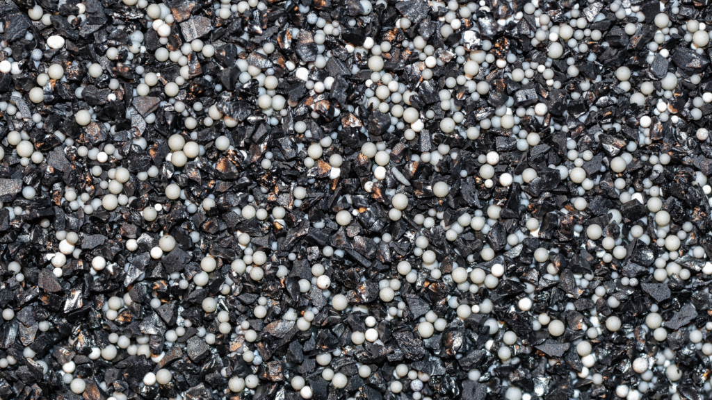 What is ion exchange resin — close-up of resin beads used in water treatment
