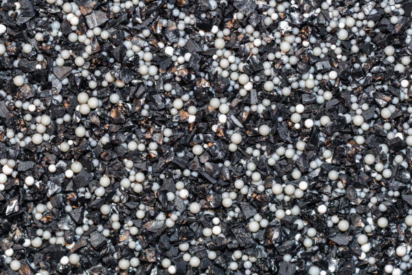 What is ion exchange resin — close-up of resin beads used in water treatment
