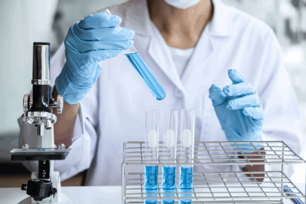 Laboratory testing of boiler treatment chemicals to improve efficiency, prevent corrosion, and support sustainable water treatment.